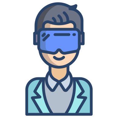 gadget man simgesi vektör çizimi 