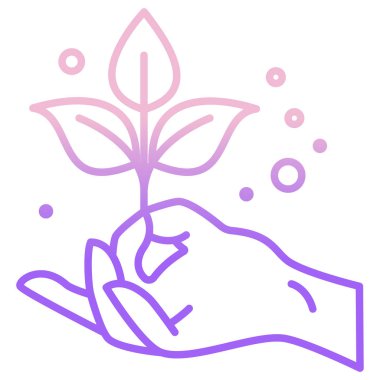 Basit vektör simgesi, Ayurveda illüstrasyonu