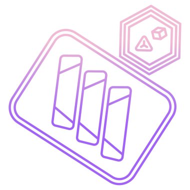 Basit vektör simgesi, yiyecek ve içeceğin çizimi