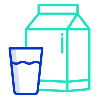 süt ağı simgesi, vektör illüstrasyonu