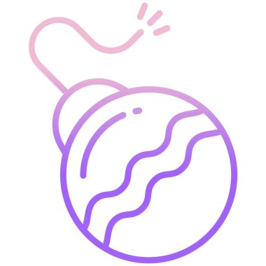 Basit vektör simgesi, bombanın çizimi