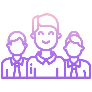 Web simgesi adam vektör illüstrasyonu 