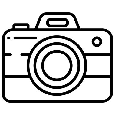 Kamera. Web simgesi basit illüstrasyon  
