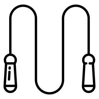 Atlama İpi, web simgesi basit illüstrasyon