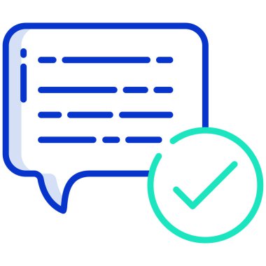 Sohbet simgesi vektör illüstrasyonu