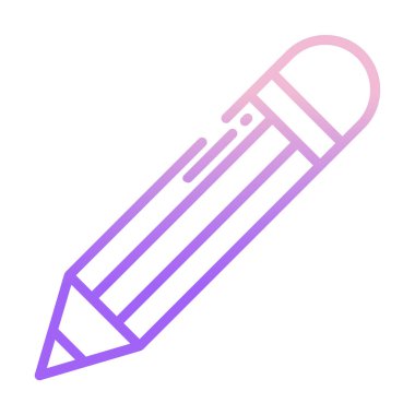 Kalem. Web simgesi basit illüstrasyon