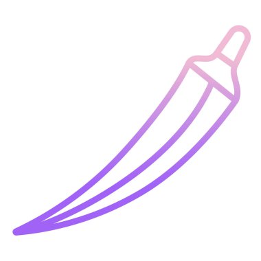 Beyaz arkaplanda izole edilmiş web tasarımı için chili pepper vektör çizimi