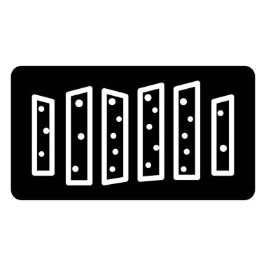 Piyano. Web simgesi basit illüstrasyon