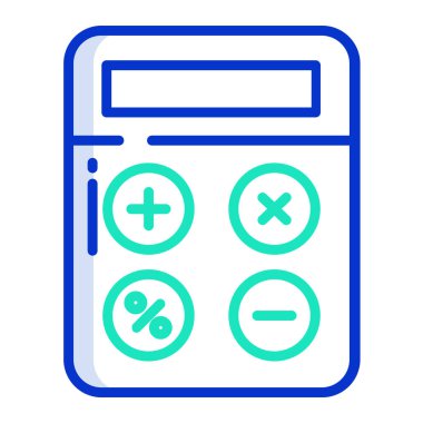 hesap makinesi simgesi vektör illüstrasyonu