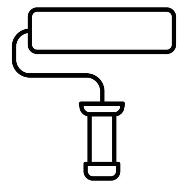 Boya fırçası. vektör illüstrasyonu