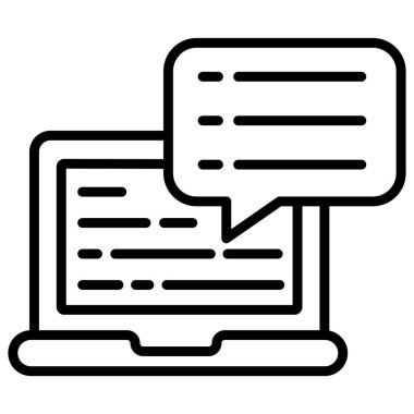 dizüstü bilgisayar simgesi, vektör illüstrasyonu