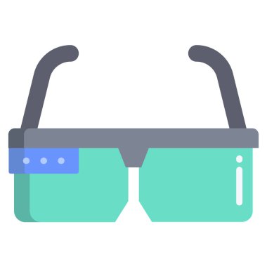 Beyaz arkaplanda Akıllı Gözlük simgesi