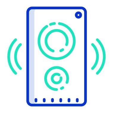 Hoparlör web simgesi, vektör illüstrasyonu 