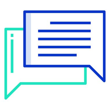 Konuş. Web simgesi basit illüstrasyon