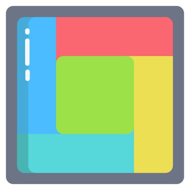 Beyaz arkaplanda Tatami basit vektör simgesi