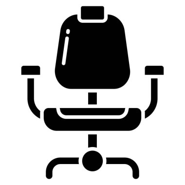 Sandalye. Web simgesi basit illüstrasyon