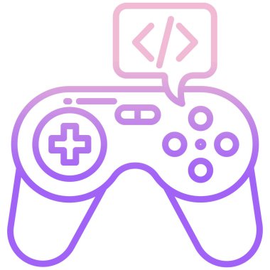 oyun konsepti iyonu, vektör illüstrasyonu 