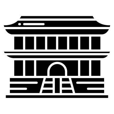 Bina. Web simgesi basit tasarım