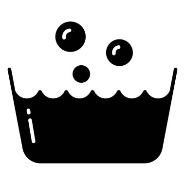 El yıkama. Web simgesi basit illüstrasyon