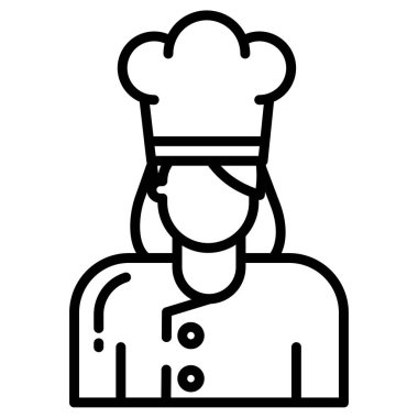 Şef. Web simgesi basit tasarım