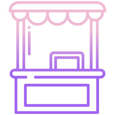 Basit vektör simgesi, oyalama illüstrasyonu