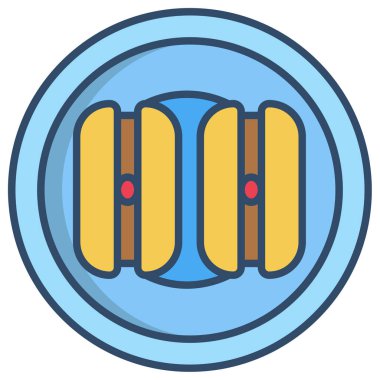 Malai Sandwitch tatlısının vektör çizimi