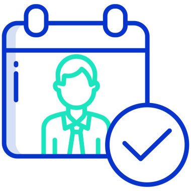 Web simgesi adam vektör illüstrasyonu 