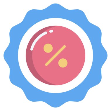 İndirim simgesi. Basit tasarım biçimi 10