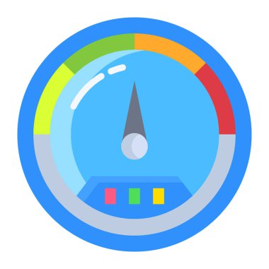 Hız göstergesi. Web simgesi basit tasarım