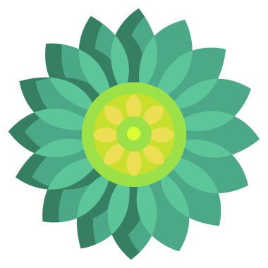 soyut çiçek süsleme, vektör çizim 