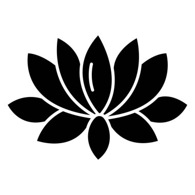 Lotus Web simgesi, vektör illüstrasyonu