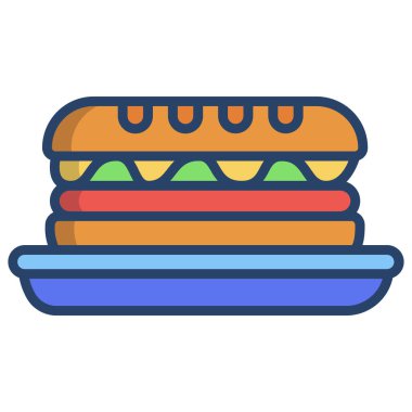 düz Ciabatta vektör resimleme