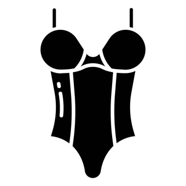 Sütyen ikonu. Web için basit iç çamaşırı vektör simgeleri çizimi