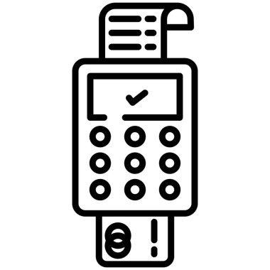 ATM 'de. Web simgesi basit illüstrasyon