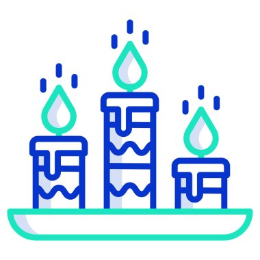 Mumlar. Web simgesi basit illüstrasyon