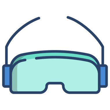 Beyaz arkaplanda basit Kayak Gözlüğü simgesi