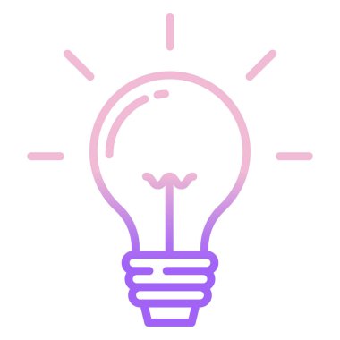 ampul simgesi vektör illüstrasyonu