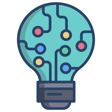 Ampul. Web simgesi basit tasarım