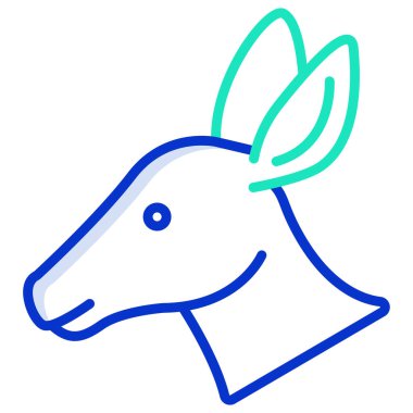 geyik simgesi vektör illüstrasyonu 