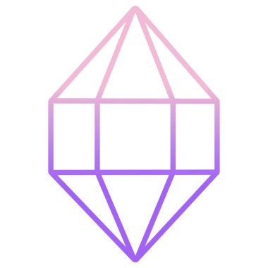 Elmas. Web simgesi basit tasarım