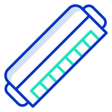 Mızıka. Web simgesi basit illüstrasyon