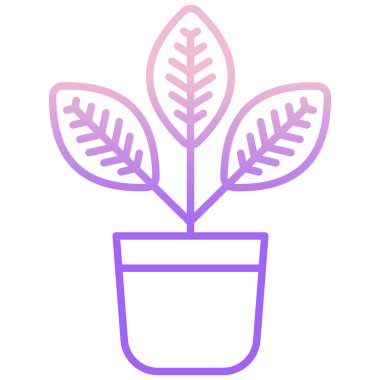 Bitki. Web simgesi basit tasarım