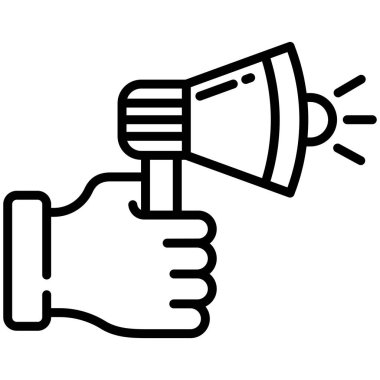 El ele megafon. Basit tasarım