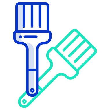 boya silindirleri ikon vektör çizimi