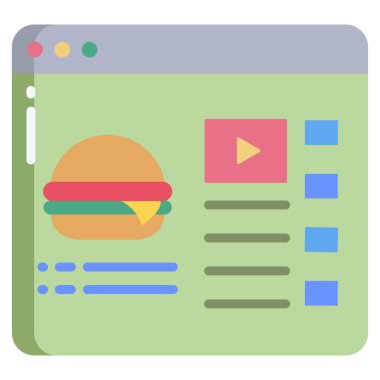 İnternetten alışveriş. Basit resimleme