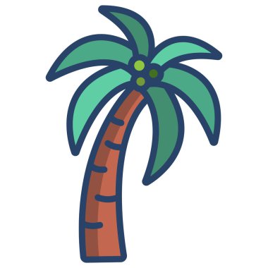 Palmiye ağacı. Basit tasarım