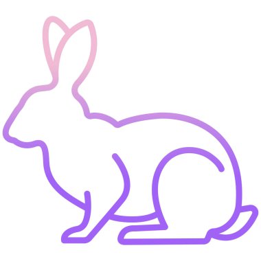 Tavşan Ağı simgesi, vektör illüstrasyonu