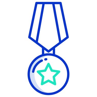 Madalya. Web simgesi basit illüstrasyon