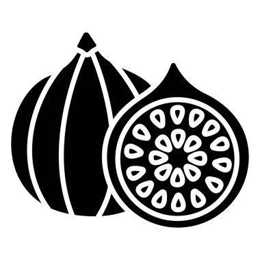 İncir, web simgesi basit illüstrasyon