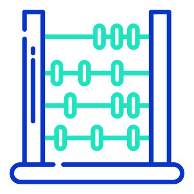 Basit vektör simgesi, abaküs çizimi